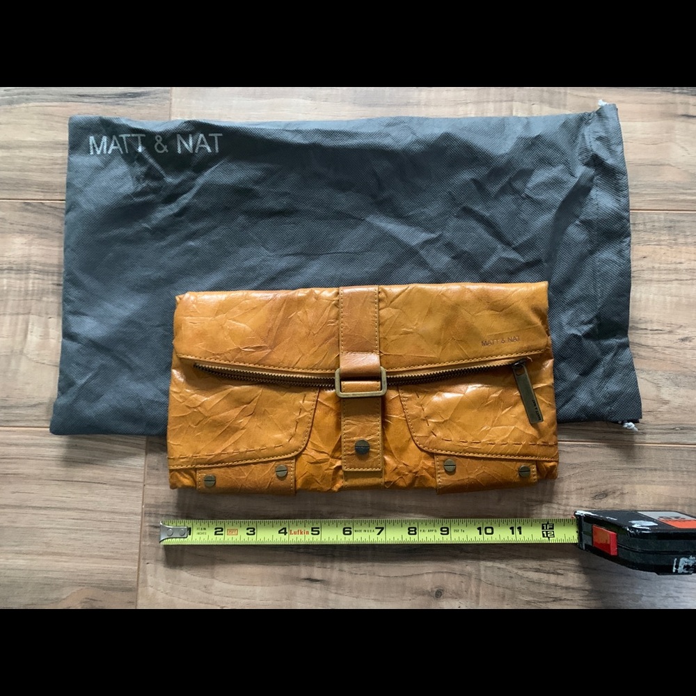 Matt and Nat Clutch. Mustard color
